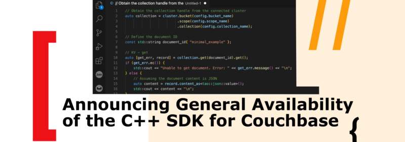 Announcing General Availability of the C++ SDK for Couchbase